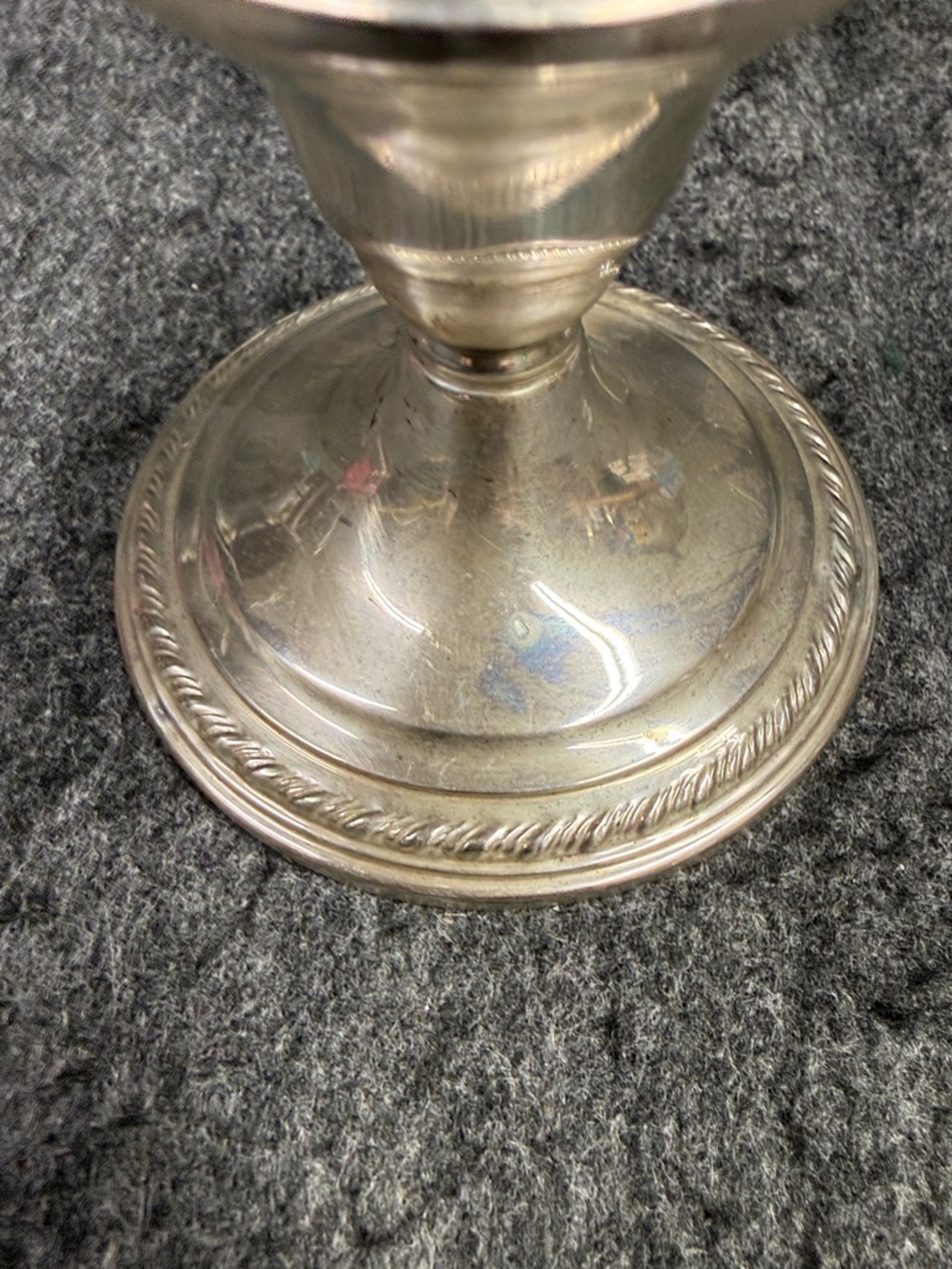 La Pierre Sterling Vintage Pair of Silver Decorative Candle Holders - Picture 8 of 15